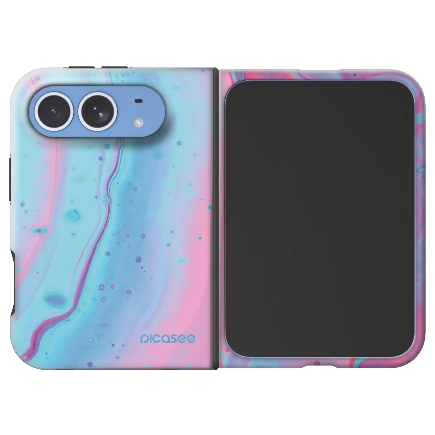 Picasee Fashion Case MagSafe für Apple iPhone Duo - Pink liquid