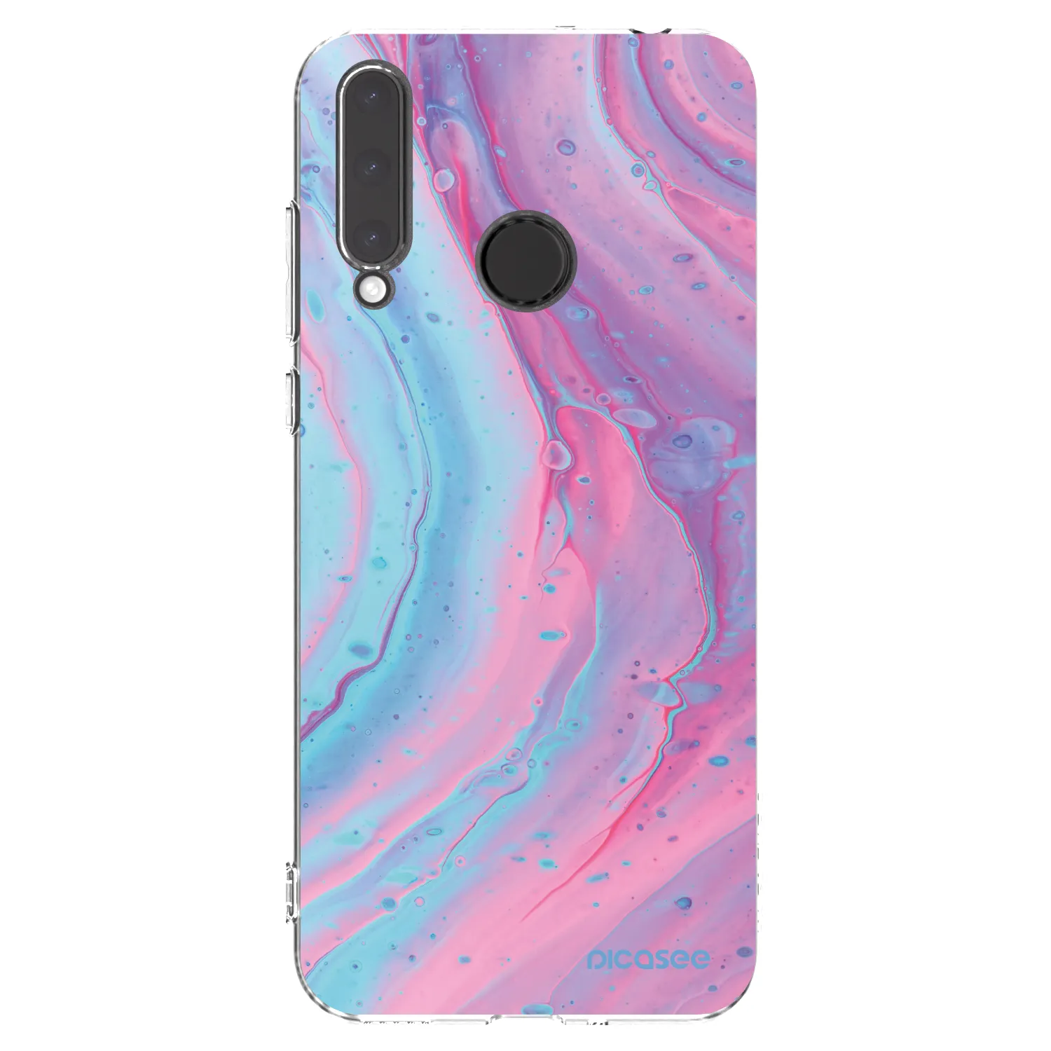 Picasee Honor 20 Lite Hülle - Transparentes Silikon - Pink liquid