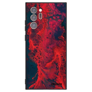 Picasee Samsung Galaxy Note 20 Ultra Hülle - Schwarzes Silikon - Organic red