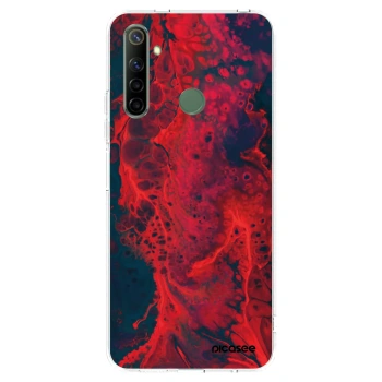 Picasee Realme 6i Hülle - Transparentes Silikon - Organic red