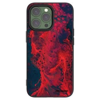 Picasee Apple iPhone 13 Pro Hülle - Schwarzes Silikon - Organic red