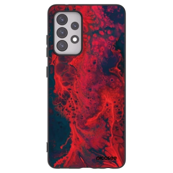 Picasee Samsung Galaxy A52s 5G A528B Hülle - Schwarzes Silikon - Organic red