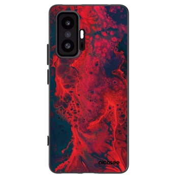 Picasee Xiaomi 11T Pro Hülle - Schwarzes Silikon - Organic red