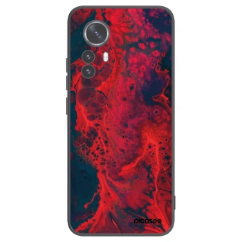 Picasee Xiaomi 12 Pro Hülle - Schwarzes Silikon - Organic red