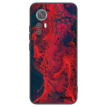 Picasee Xiaomi 12X Hülle - Schwarzes Silikon - Organic red