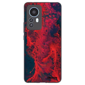 Picasee Xiaomi 12T Pro Hülle - Schwarzes Silikon - Organic red