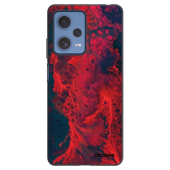 Picasee Xiaomi Redmi Note 12 Pro 5G Hülle - Schwarzes Silikon - Organic red