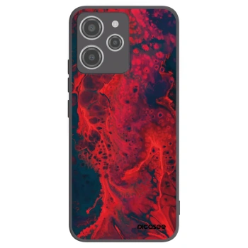 Picasee Xiaomi Redmi 12 4G Hülle - Schwarzes Silikon - Organic red