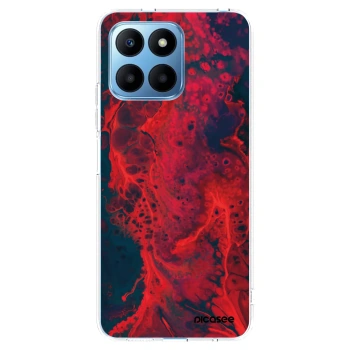 Picasee Honor 70 Lite Hülle - Transparentes Silikon - Organic red
