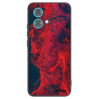 Picasee Motorola Edge 40 Neo Hülle - Schwarzes Silikon - Organic red