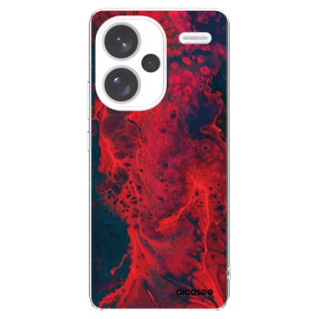 Picasee Xiaomi Redmi Note 13 Pro+ 5G Hülle - Transparentes Silikon - Organic red