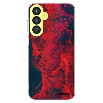 Picasee Samsung Galaxy A25 A256B 5G Hülle - Transparentes Silikon - Organic red