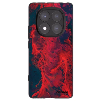 Picasee Xiaomi Redmi Note 14 Pro 5G Hülle - Schwarzes Silikon - Organic red