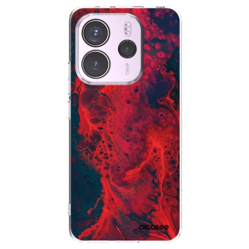 Picasee Xiaomi Redmi Note 14 4G Hülle - Transparentes Silikon - Organic red
