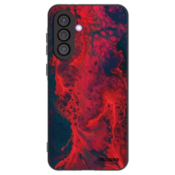 Picasee Samsung Galaxy A56 5G A566B Hülle - Schwarzes Silikon - Organic red