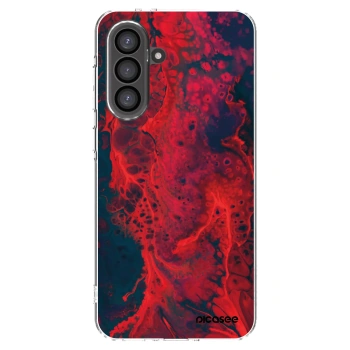 Picasee Samsung Galaxy A56 5G A566B Hülle - Transparentes Silikon - Organic red