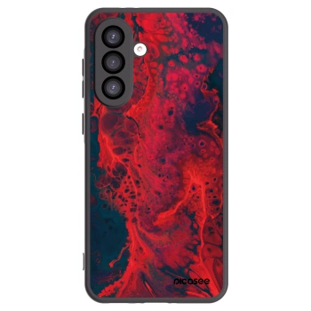 Picasee Samsung Galaxy A26 5G A266B Hülle - Schwarzes Silikon - Organic red