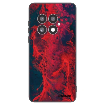 Picasee OnePlus 13 5G Hülle - Schwarzes Silikon - Organic red
