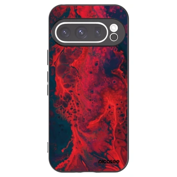 Picasee Google Pixel 9 Pro XL Hülle - Schwarzes Silikon - Organic red