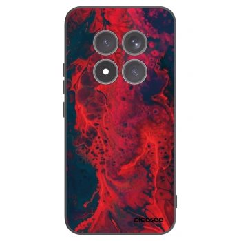 Picasee Xiaomi Redmi Note 15 Pro+ Hülle - Schwarzes Silikon - Organic red