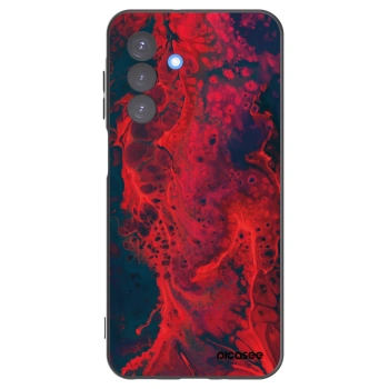 Picasee Samsung Galaxy A17 5G Hülle - Schwarzes Silikon - Organic red