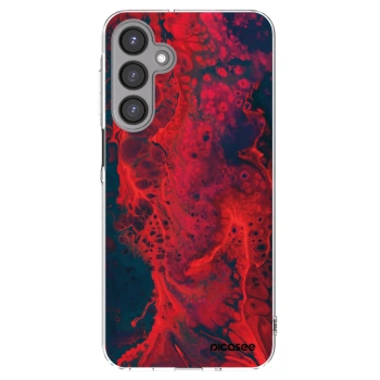 Picasee Samsung Galaxy A16 4G Hülle - Transparentes Silikon - Organic red