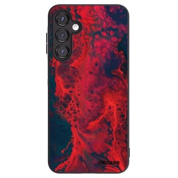 Picasee Samsung Galaxy A16 4G Hülle - Schwarzes Silikon - Organic red