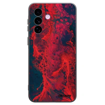 Picasee Samsung Galaxy A57 5G Hülle - Schwarzes Silikon - Organic red