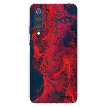 Picasee Xiaomi Mi 9 SE Hülle - Transparentes Silikon - Organic red