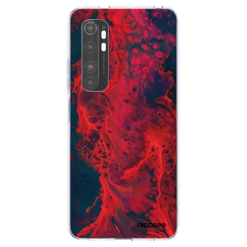 Picasee Xiaomi Mi Note 10 Lite Hülle - Transparentes Silikon - Organic red