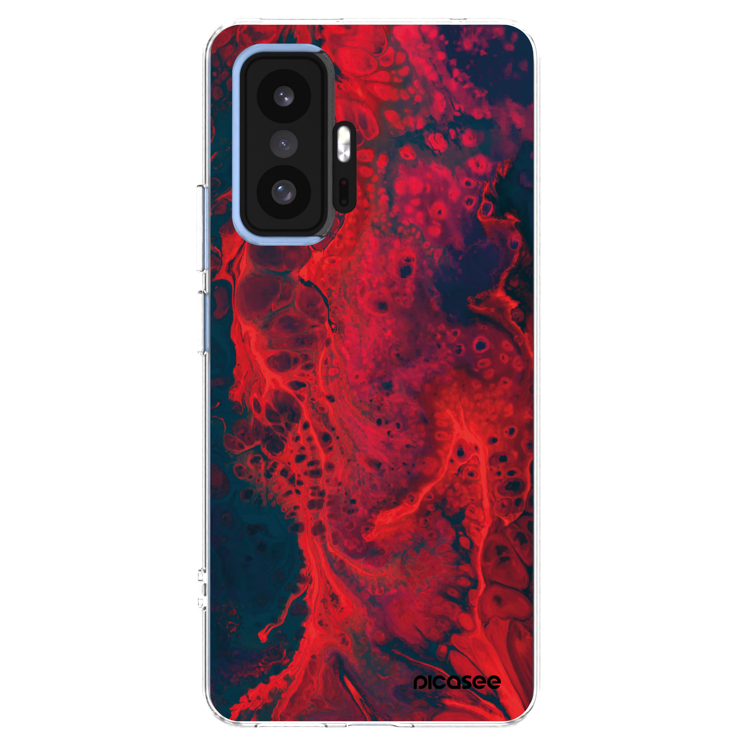 Picasee Xiaomi 11T Hülle - Transparentes Silikon - Organic red