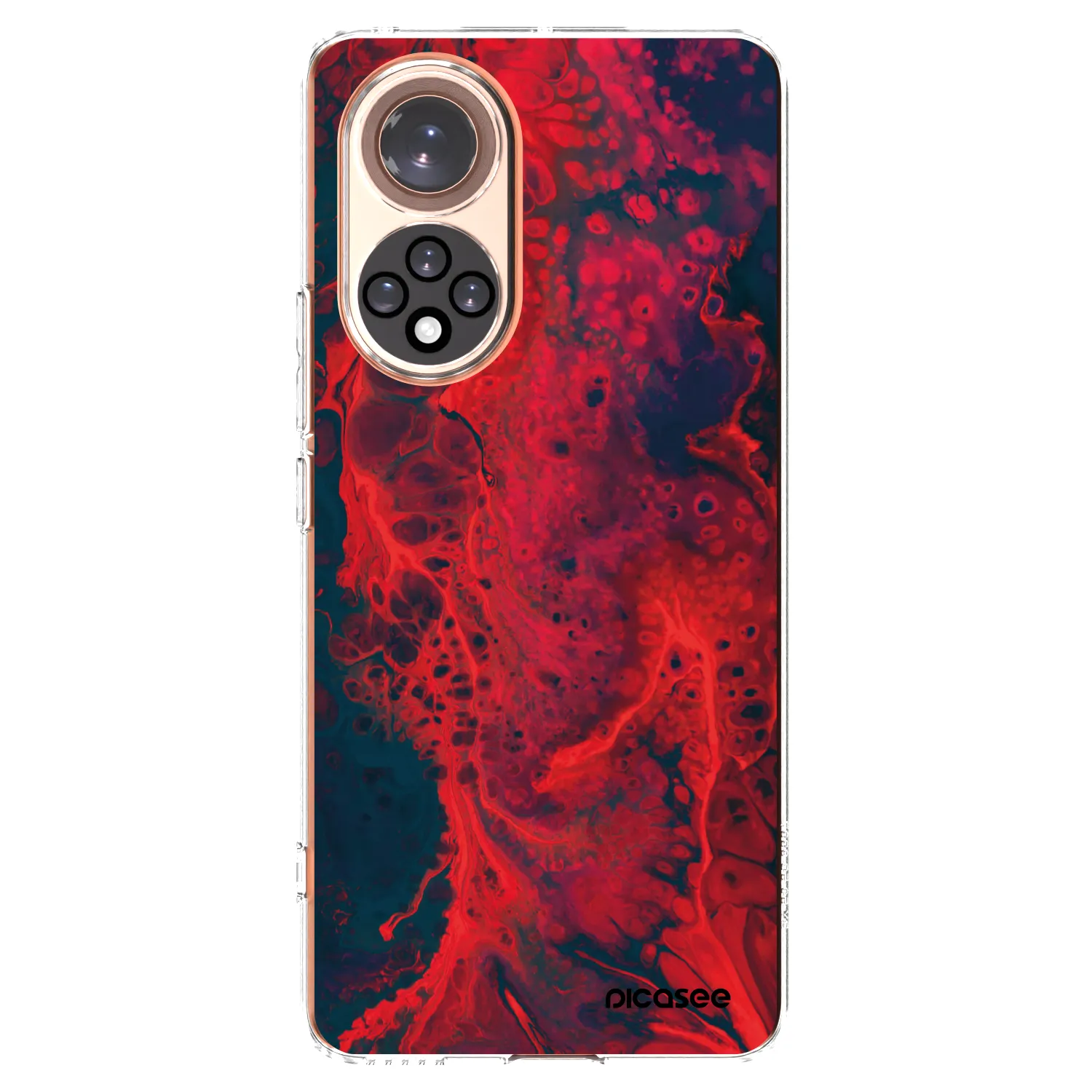 Picasee Huawei Nova 9 Hülle - Transparentes Silikon - Organic red