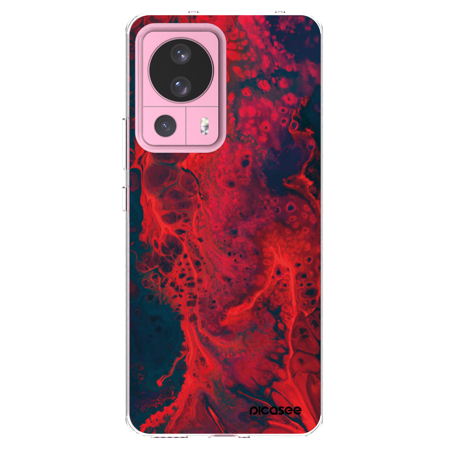 Picasee Xiaomi 13 Lite Hülle - Transparentes Silikon - Organic red