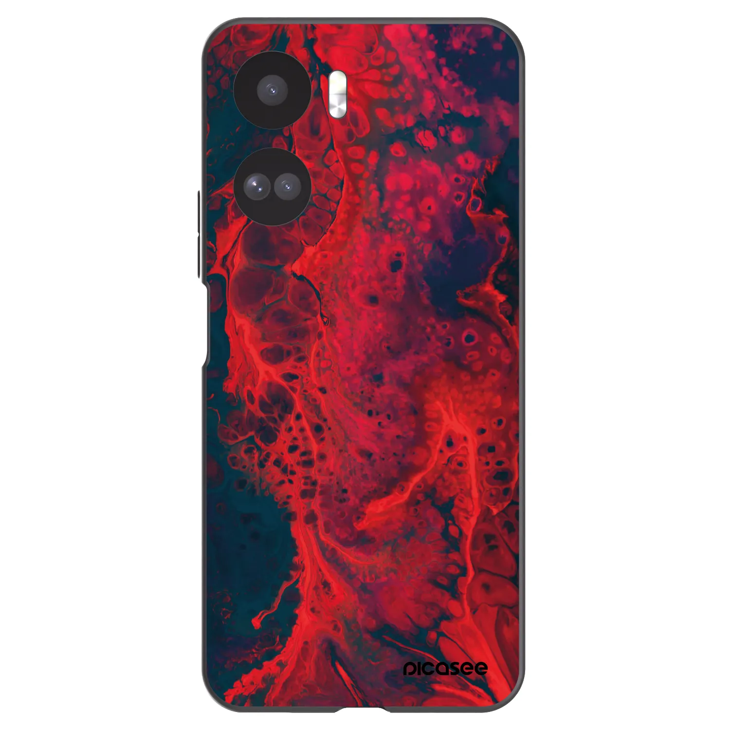 Picasee Honor 90 Lite 5G Hülle - Schwarzes Silikon - Organic red
