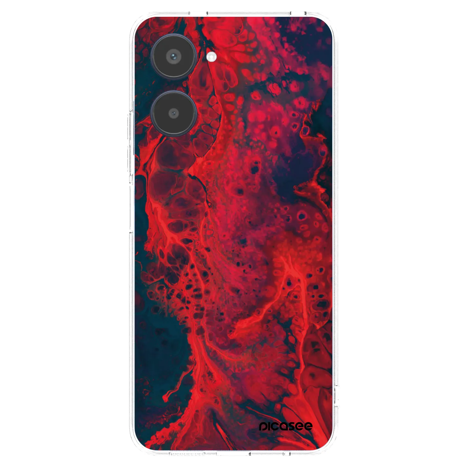 Picasee Realme 10 4G Hülle - Transparentes Silikon - Organic red