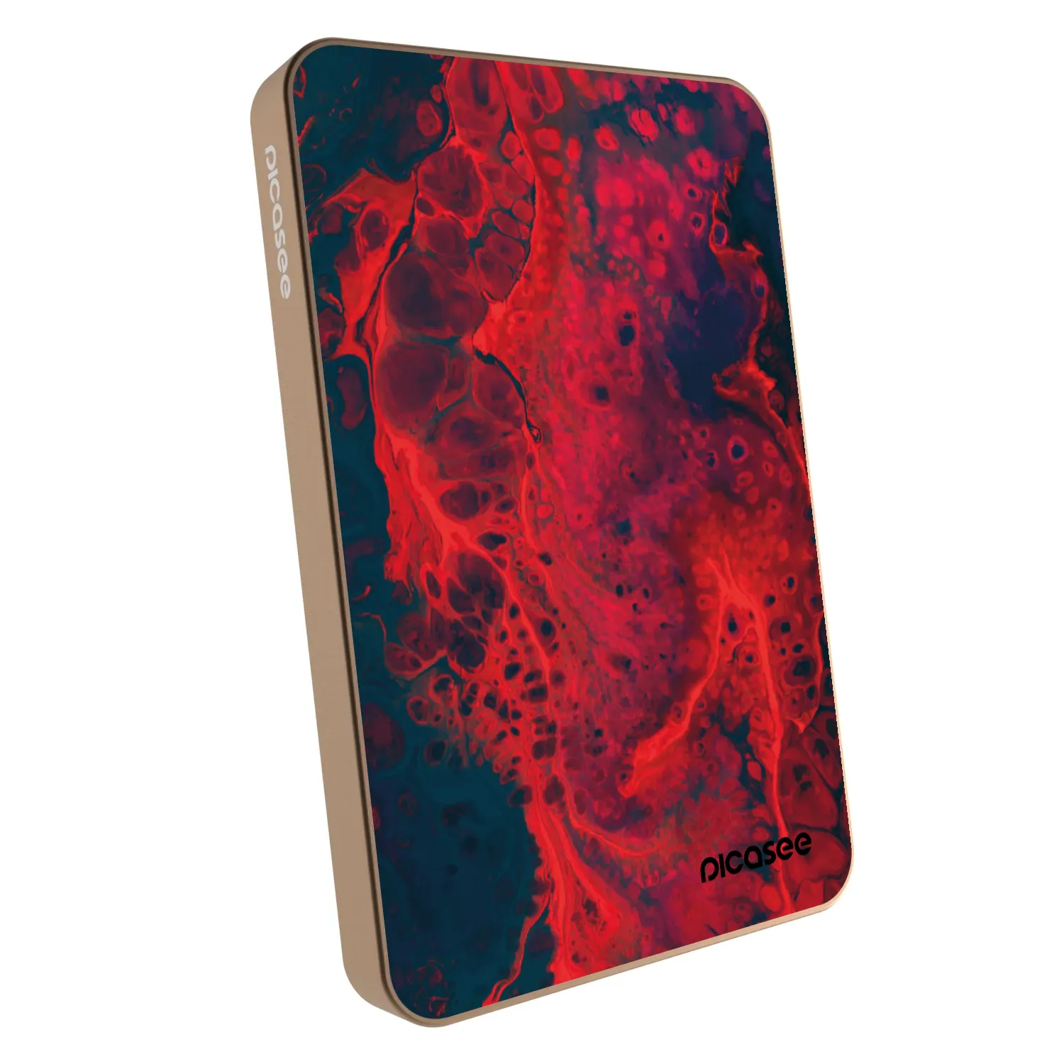 Picasee Powerbank mit MagSafe 5 000 mAh Golden - Organic red