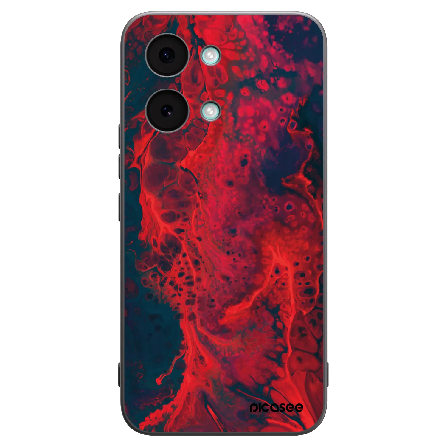 Picasee Xiaomi Poco X8 Pro Max Hülle - Schwarzes Silikon - Organic red