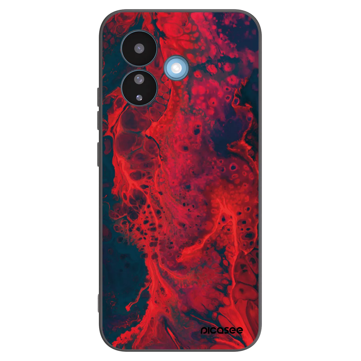 Picasee Xiaomi Redmi Note 17 Pro 5G Hülle - Schwarzes Silikon - Organic red