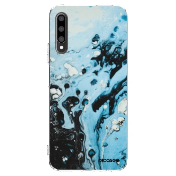 Picasee Honor 9X Pro Hülle - Transparentes Silikon - Organic blue