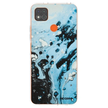 Picasee Xiaomi Redmi 9C Hülle - Transparentes Silikon - Organic blue