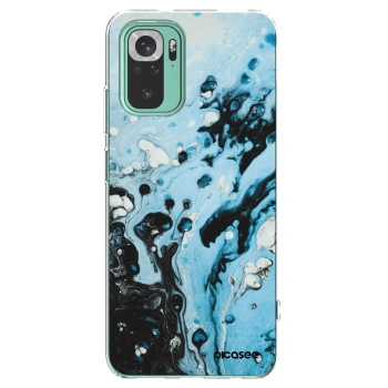 Picasee Xiaomi Redmi Note 10 Pro Hülle - Transparentes Silikon - Organic blue