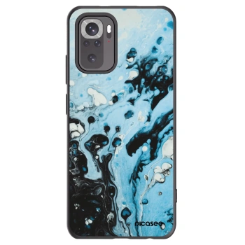 Picasee Xiaomi Redmi Note 10S Hülle - Schwarzes Silikon - Organic blue