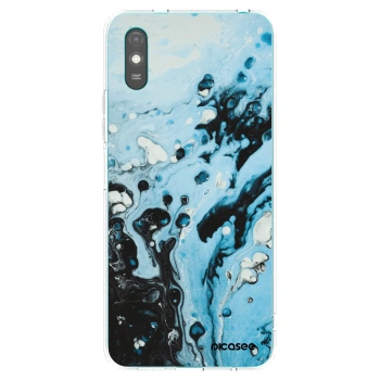 Picasee Xiaomi Redmi 9AT Hülle - Transparentes Silikon - Organic blue