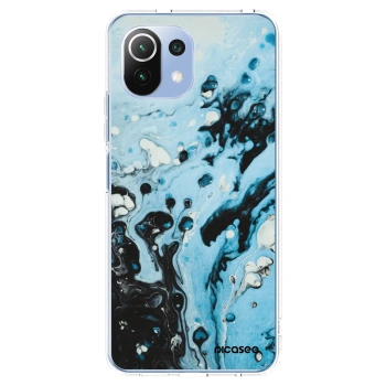 Picasee Xiaomi Mi 11 Lite Hülle - Transparentes Silikon - Organic blue