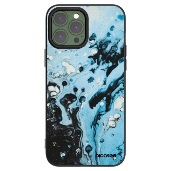 Picasee Apple iPhone 13 Pro Max Hülle - Schwarzes Silikon - Organic blue