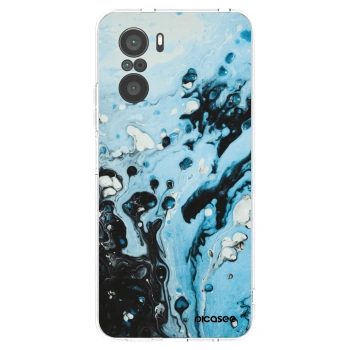 Picasee Xiaomi Poco F3 Hülle - Transparentes Silikon - Organic blue