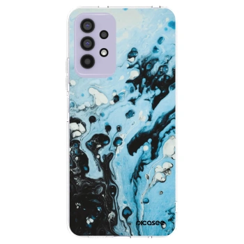 Picasee Samsung Galaxy A32 4G SM-A325F Hülle - Transparentes Silikon - Organic blue