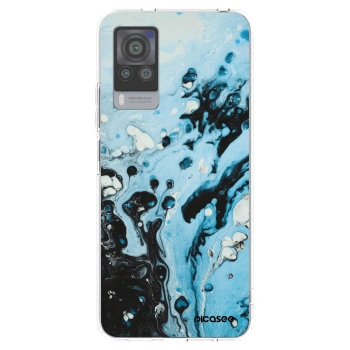 Picasee Vivo X60 Pro 5G Hülle - Transparentes Silikon - Organic blue