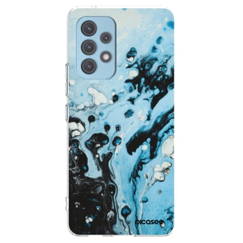 Picasee Samsung Galaxy A53 5G A536 Hülle - Transparentes Silikon - Organic blue