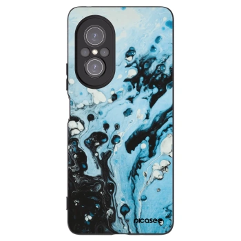 Picasee Huawei Nova 9 SE Hülle - Schwarzes Silikon - Organic blue